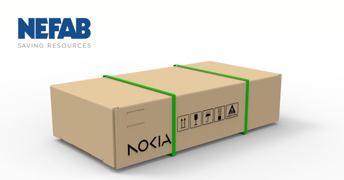 Nefab and Nokia Advance Sustainable Packaging with FiberFlute. The packaging project has been recognized as a finalist for the Nokia Diamond Award 2025 in the Sustainability category for significantly reducing plastic waste and environmental impact while meeting strict protection and performance requirements.