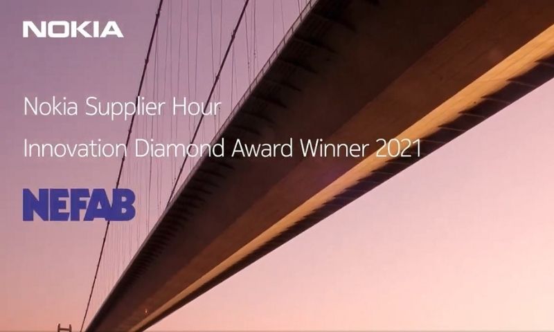Nefab has won the Nokia Global Supplier Award for Innovation. 