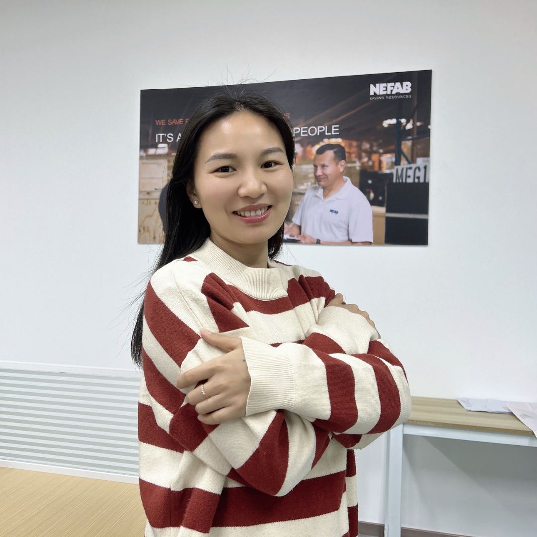 <p><strong>MIA CHEN</strong><br />Accountant &amp; HR - Nefab China<br />Joined Nefab in 2022</p>
<p>I am honored to join the Nefab community, where every female employee is treated fairly and equally. The company is focused on formulating training plans according to personal conditions, improving workability, enhancing core competitiveness, and realizing our employees&rsquo; self-worth.</p>
