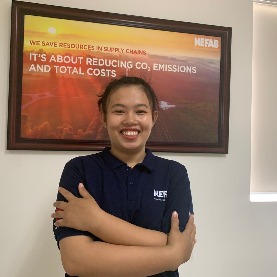 <p><strong>TU NGUYEN</strong><br />Operator - Nefab Vietnam <br />Joined Nefab in 2022</p>
<p>I joined Nefab South Vietnam as the first blue-collar woman in the foam line, and have been moving to the wood section recently. With the support from a female manager, I&rsquo;m recognizing my strengths such as detail orientation and flexibility, which are essential in working with almost every product. With such a male dominant industry like packaging, women only need to be brave enough to step into it, and then we can definitely rock it.</p>