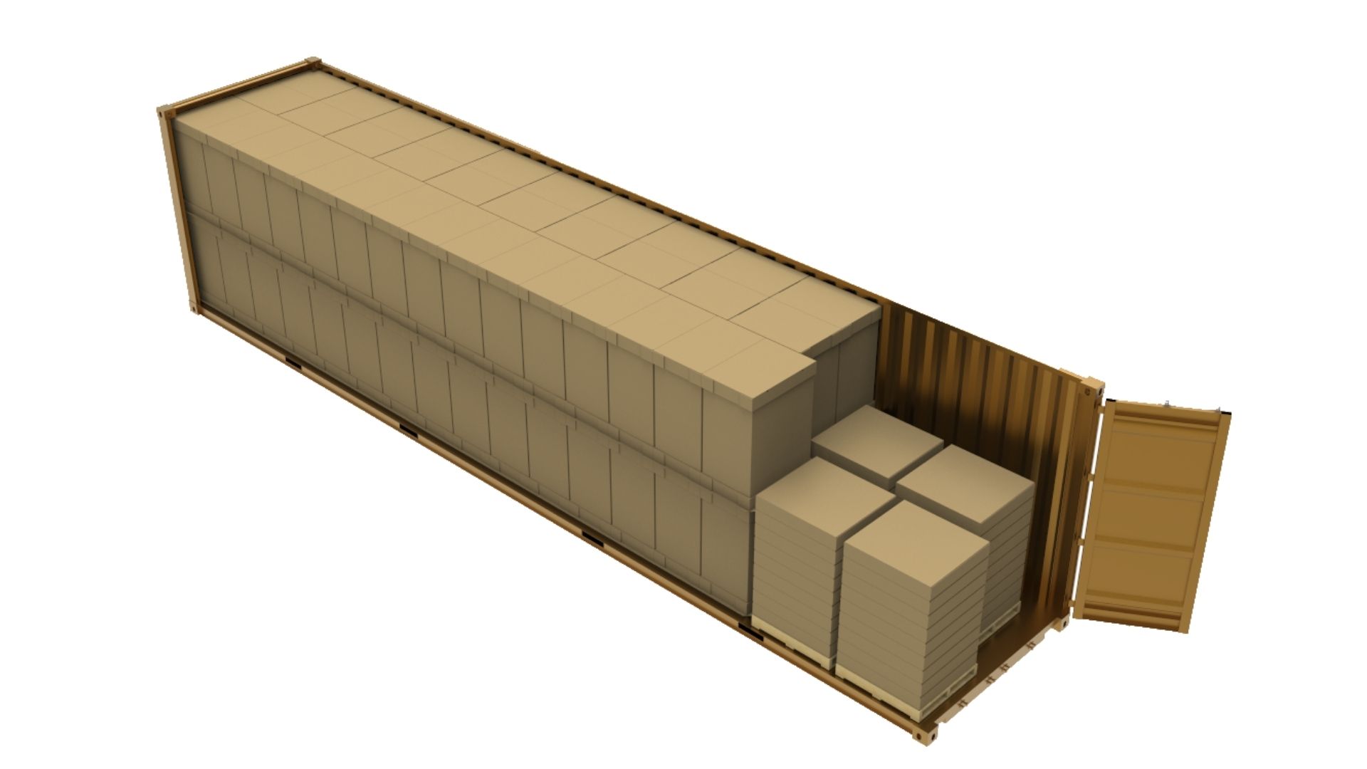 Example of a sustainable container stacking alternative. 