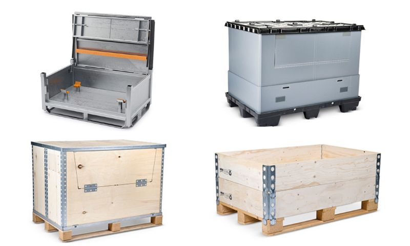 From steel boxes for maximum product protection to plywood packaging for bulky and heavy goods and plastic pallets for extended durability, returnable systems offer customized benefits for any product. 